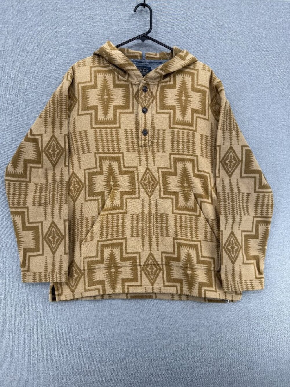 Pendleton Doublesoft Popover Hoodie Mens M Aztec Southwestern Sweater - Picture 2 of 7